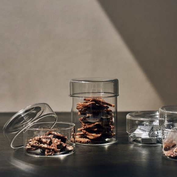 KINTO SCHALE glass case 4x2in NIB, many uses for stylish storage/decor - Picture 8 of 8